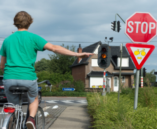 fiets rechts afslaan