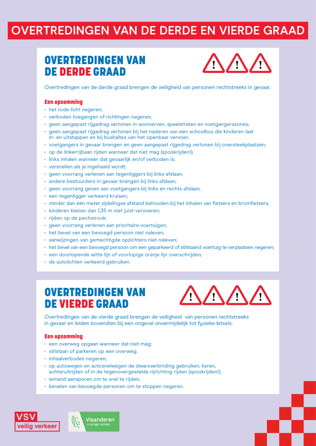 RO - overtredingen van de derde en vierde graad